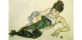 8. Egon Schiele Kobieta w zielonych pończochach.jpg