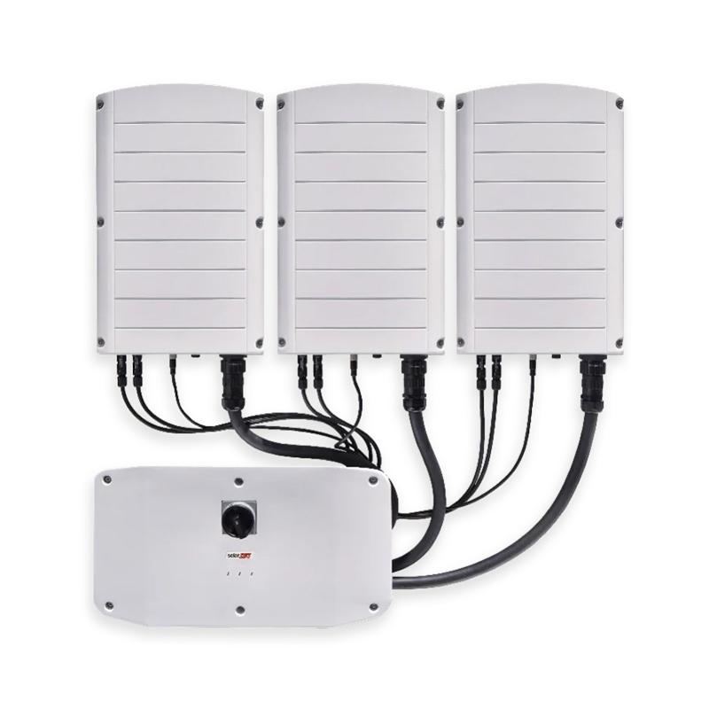Falownik SolarEdge 120kW, on-grid, trójfazowy, 4 mppt, bez wyświetlacza, wifi (SE120K-RW08IBNM4 z 3xSESUK)
